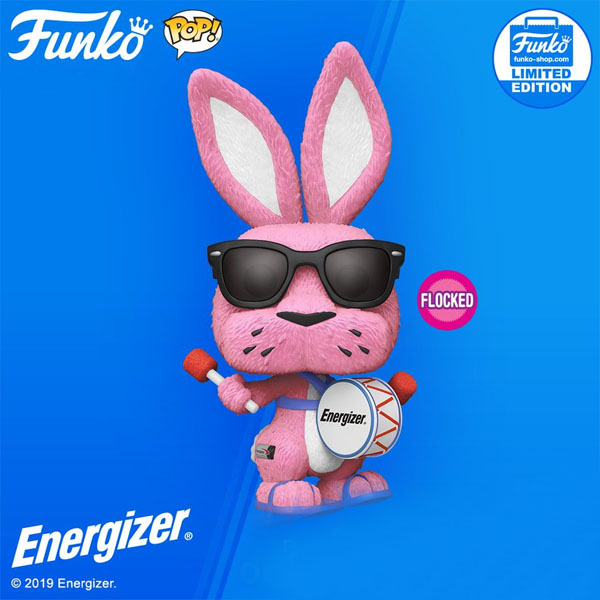 Funko POP #73 Ad Icons Energizer Bunny Flocked Exclusive Figure